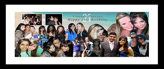 21st birthday photo collage gift idea