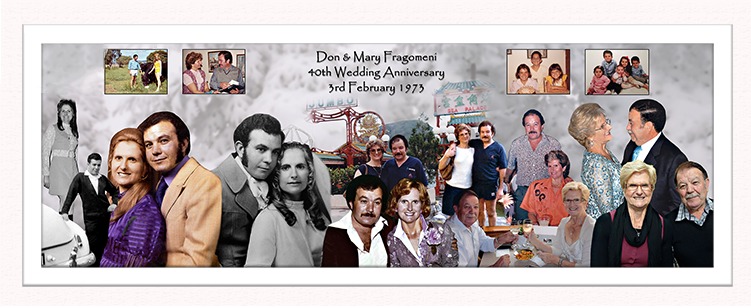 40th wedding anniversary photo collage montage