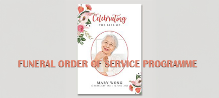 funeral order service programme