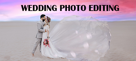 wedding dress photo editing