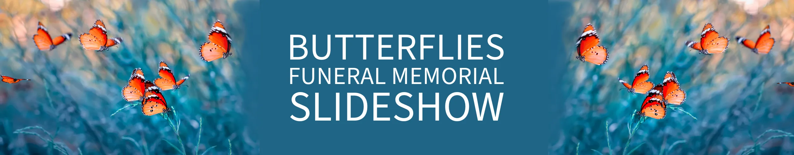 funeral memorial slideshow video butterflies