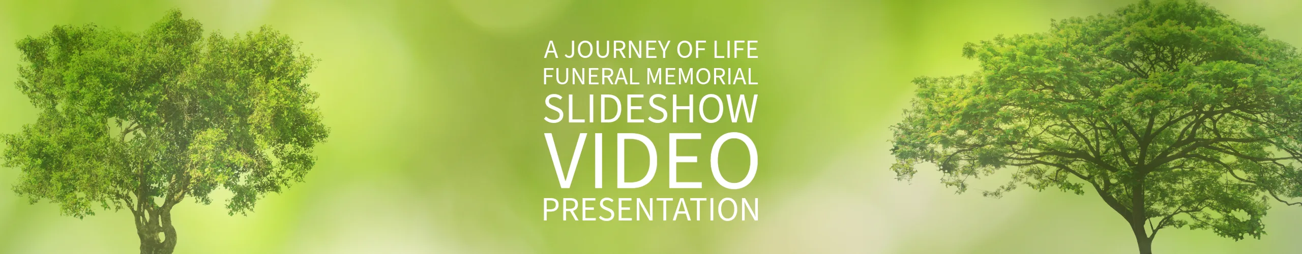 A journey of life funeral slideshow